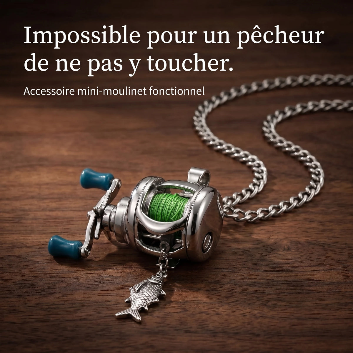 LACIAGA Mini moulinet de pêche décoratif
