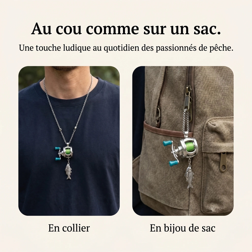 LACIAGA Mini moulinet de pêche décoratif