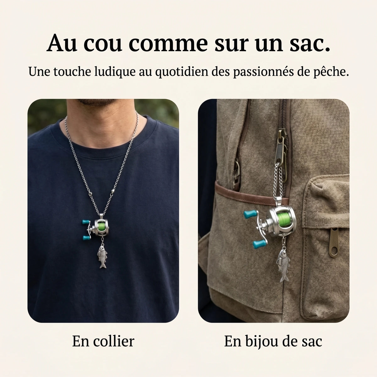 LACIAGA Mini moulinet de pêche décoratif