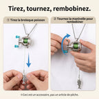 LACIAGA Mini moulinet de pêche décoratif