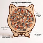 LACIAGA Puzzle en bois à l'effigie de votre animal