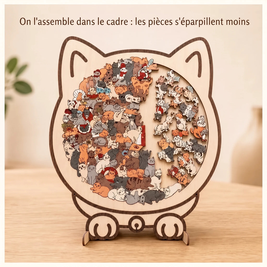 LACIAGA Puzzle en bois à l'effigie de votre animal
