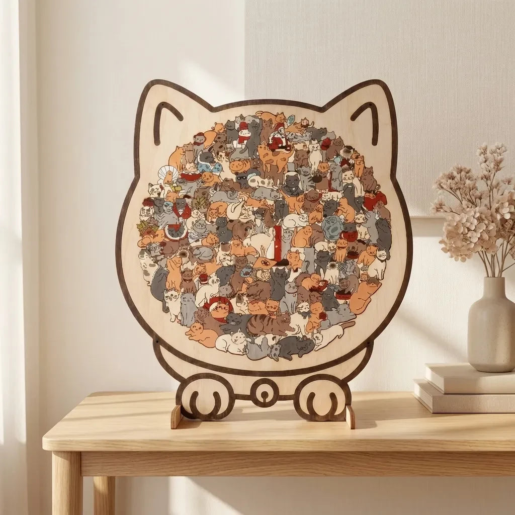 LACIAGA Puzzle en bois à l'effigie de votre animal